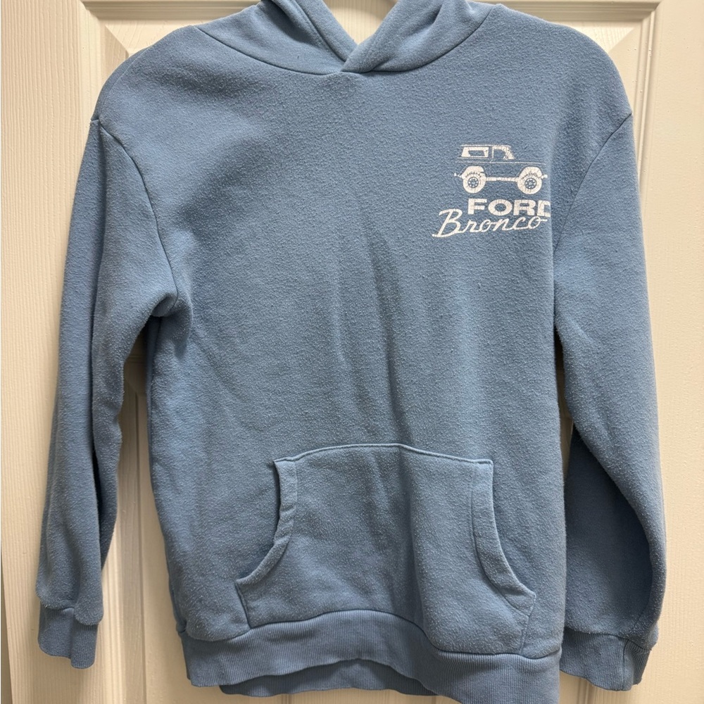 Ford Bronco Kids Light Blue Hoodie